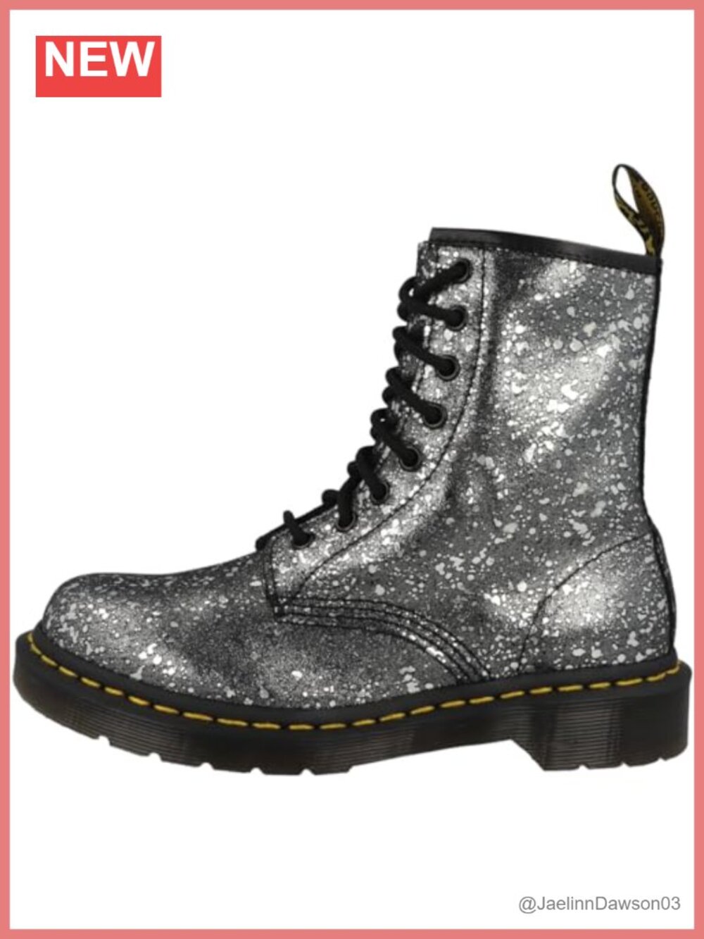 Suede Paint Splatter Lace-Up Ankle Boots